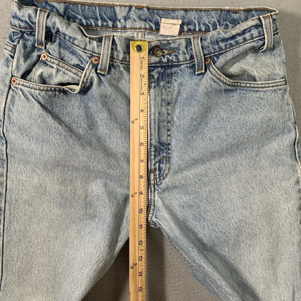 Vtg 80s Levi's 505 Orange Tab Jeans 33x30 Made in USA Faded Distressed